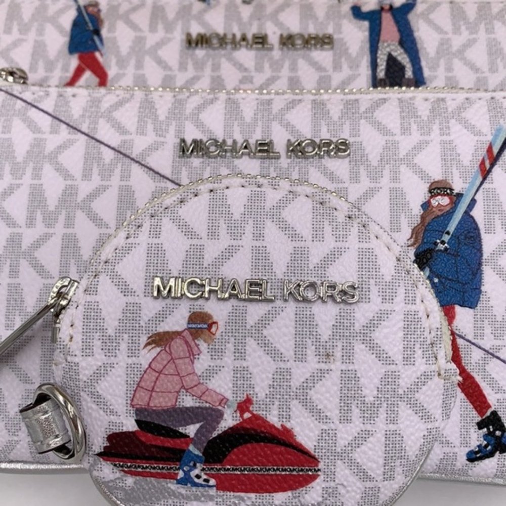 MICHAEL KORS JET SET GIRLS MULTIFUNCTIONAL WRISTLET TRIO BRIGHT WHITE MULTI - Picture 4 of 16